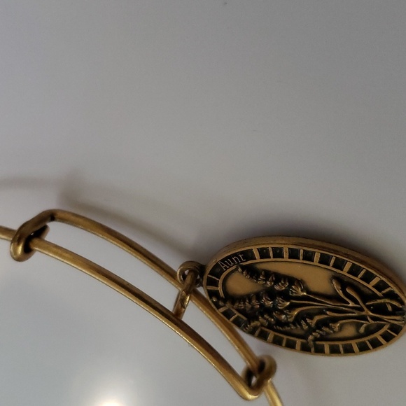 Alex and Ani Because I love you "Aunt" Bracelet w/Lavender Charm - Picture 5 of 5